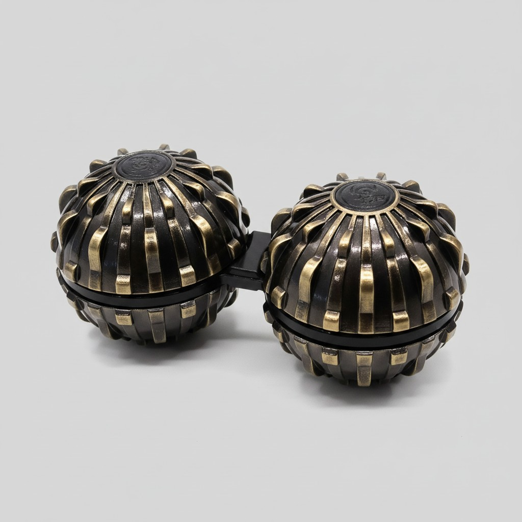 Siamese Massage Ball fidget (metal Touch)