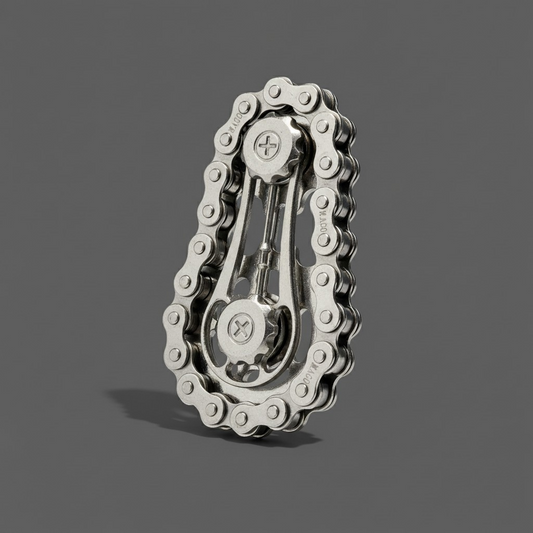 Gear Chain Fidget Spinner – Industrial Metal Desk Toy (Australia)