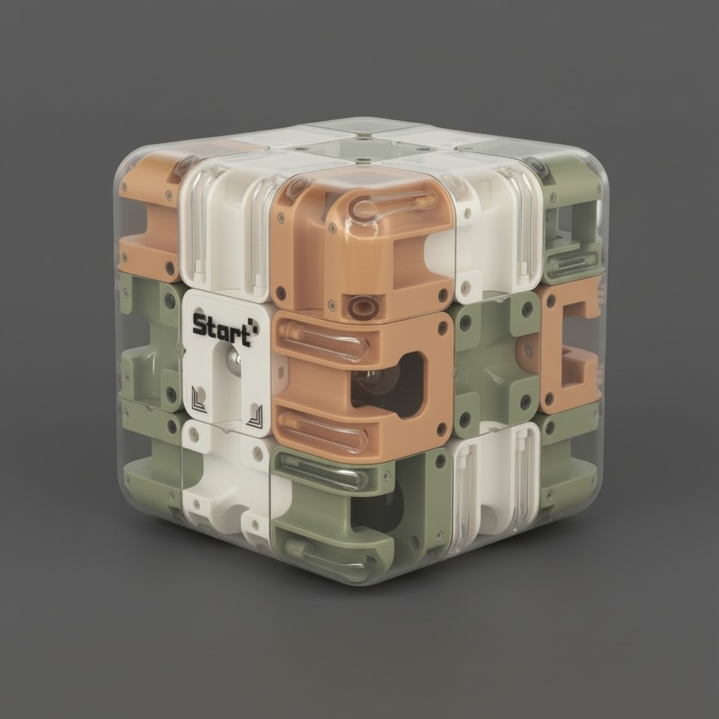 3D Maze Cube Puzzle – Interactive Brain Teaser (Australia)