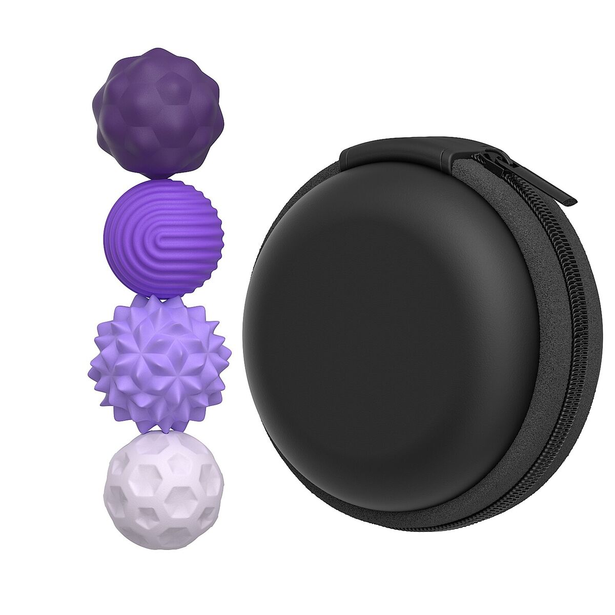 Textured Magnetic Silicone Fidget Balls